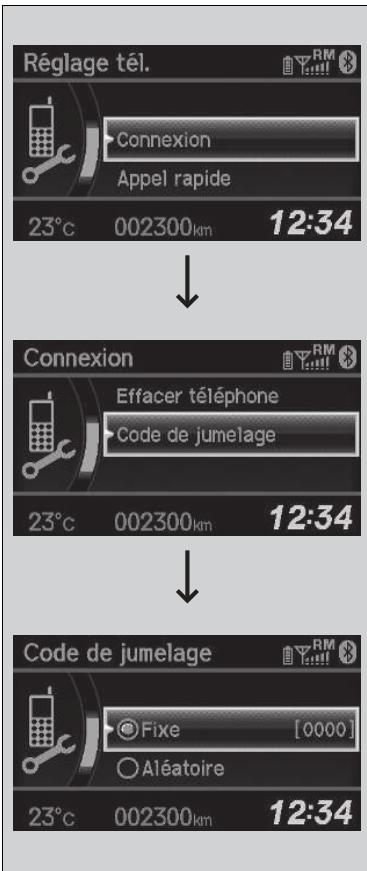 Honda Civic 9 Phase 1 (2012-2015) - Pour apparie un téléphone mobile (quand un téléphone est déjà apparie au système) - 3