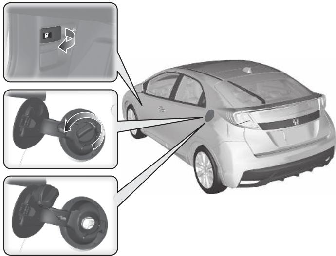 Honda Civic 9 Phase 1 (2012-2015) - Plein de carburant - 2