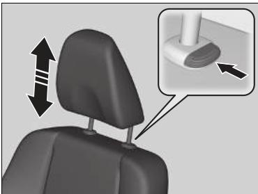 Honda Civic 9 Phase 1 (2012-2015) - Réglage de la position des appuies-têtes avant - 1