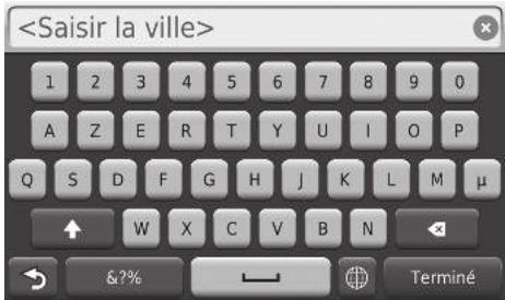 Honda Civic 9 Phase 1 (2012-2015) - HOME Navigation Où aller ? Adresse Saisir la ville - 1