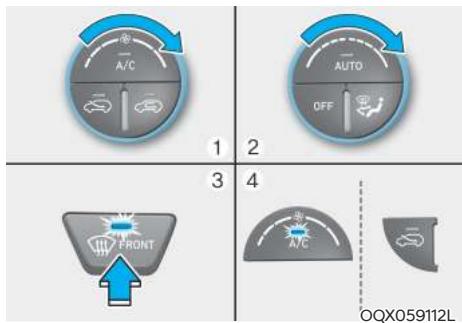 HYUNDAI Venue QX (2019) - Pour désembuer l'intérieur du pare-brise - 1