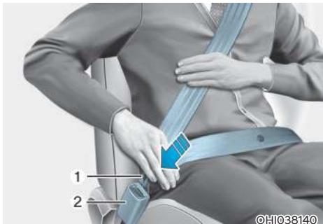 HYUNDAI Venue QX (2019) - Système de ceinture de sécurité du conducteur à 3 points avec enrouleur de verrouillage d'urgence - 1