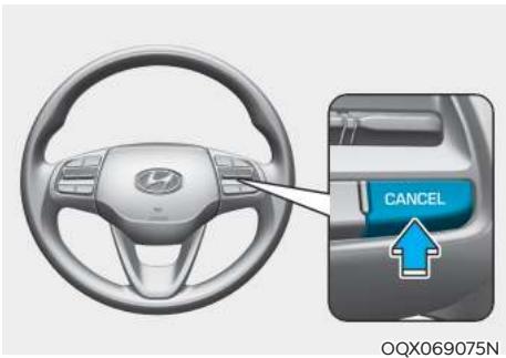HYUNDAI Venue QX (2019) - Pour accélérer temporairement avec le régulateur de vitesse activé - 1