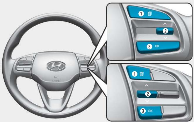 HYUNDAI Venue QX (2019) - Commande d'affichage LCD - 1