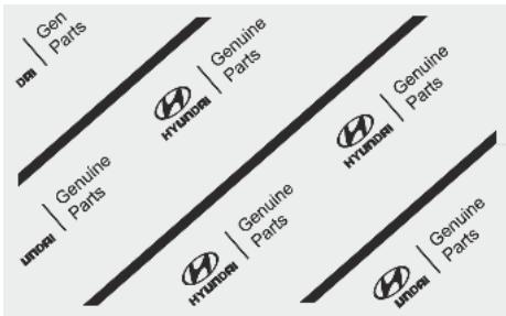 HYUNDAI Venue QX (2019) - Comment vous assurez d'acheter des pièces HYUNDAI d'origine ? - 1