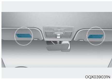 HYUNDAI Venue QX (2019) - Étiquettes d'avertissement de coussin gonflable - 1