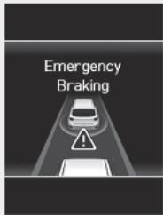 HYUNDAI Venue QX (2019) - Freinage d'urgence (deuxième avertissement) - 1