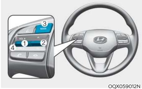 HYUNDAI Venue QX (2019) - Commandes audio du volant - 3
