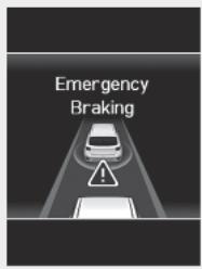 HYUNDAI Venue QX (2019) - Freinage d'urgence (deuxième avertissement) - 1