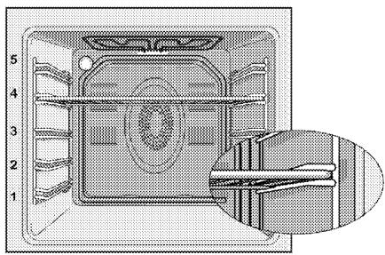 BEKO BQE22300X - Positions des châssis (pour modèle avec grill) - 1