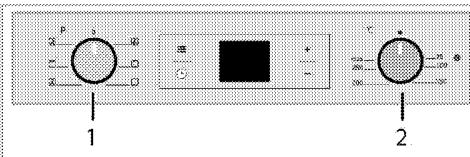 BEKO BQE22300X - Sélection d'une température et d'un mode de fonctionnement. - 1