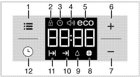 BEKO BQE22300X - Utilisation de l'horloge du four - 1