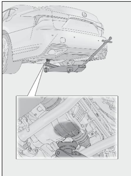 LEXUS LS XF50 Phase 1 (2017-2020) - Emplacement du point de levage - 3