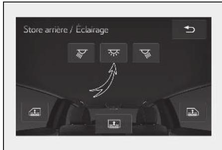 LEXUS LS XF50 Phase 1 (2017-2020) - Utilisation du panneau multi-fonctions arrrière (sur modèles équipés) - 1