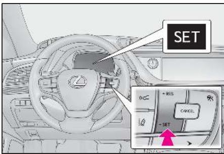 LEXUS LS XF50 Phase 1 (2017-2020) - Sélection du mode de régulation à vitesse constante - 2