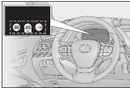 LEXUS LS XF50 Phase 1 (2017-2020) - Indication sur l'écran multifonctionnel - 1