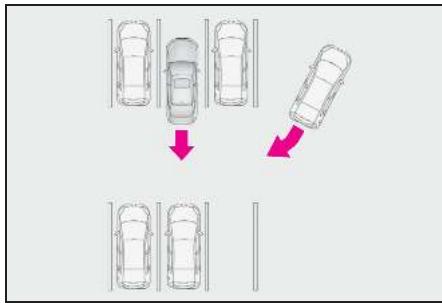 LEXUS LS XF50 Phase 1 (2017-2020) - Situations dans lesquelles le système peut fonctionner même s'il n'este aucune possibilité de collision - 8