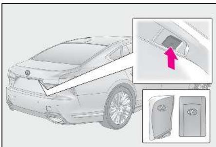 LEXUS LS XF50 Phase 1 (2017-2020) - Ouverture/fermeture du coffre - 2