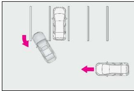 LEXUS LS XF50 Phase 1 (2017-2020) - Situations dans lesquelles le système peut fonctionner même s'il n'este aucune possibilité de collision - 5