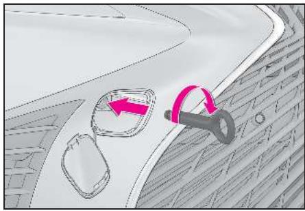 LEXUS LS XF50 Phase 1 (2017-2020) - Procedure de remorquage de secours - 3