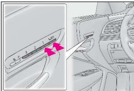 LEXUS LS XF50 Phase 1 (2017-2020) - Mémorisation d'une position de conduite - 1