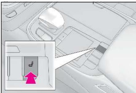 LEXUS LS XF50 Phase 1 (2017-2020) - Actionnement du siège passager avant depuis le siège conducteur - 2