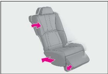 LEXUS LS XF50 Phase 1 (2017-2020) - Lors de l'installation d'un siège de sécurité enfant sur un siège électrique arrrière (sur modèles équipés) - 1