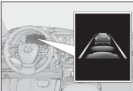 LEXUS LS XF50 Phase 1 (2017-2020) - Avertissement d'approche (mode de contrôle de la distance entre vehicules) - 1
