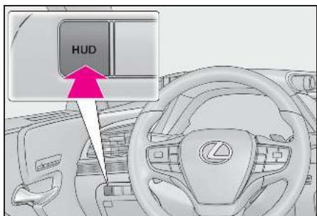 LEXUS LS XF50 Phase 1 (2017-2020) - Activation/désactivation de l'affichage tête haute - 1