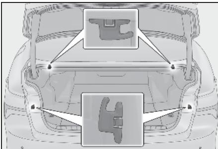 LEXUS LS XF50 Phase 1 (2017-2020) - Crochets pour sac à provisions - 1