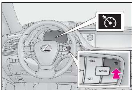 LEXUS LS XF50 Phase 1 (2017-2020) - Sélection du mode de régulation à vitesse constante - 1