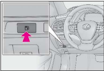 LEXUS LS XF50 Phase 1 (2017-2020) - Ouverture du bouchon de réservoir a carburant - 1