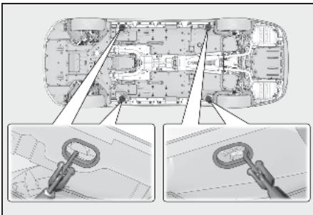 LEXUS LS XF50 Phase 1 (2017-2020) - Utilisation d'une dépanneuse à plateau - 1