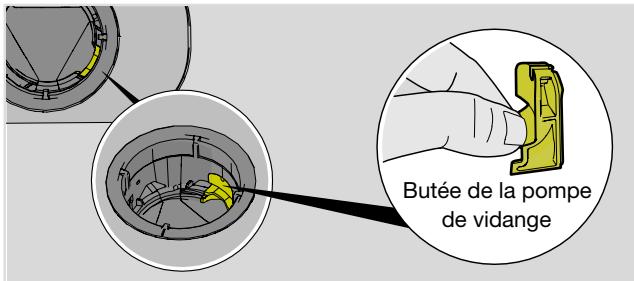 Butée de la pompe de vidange