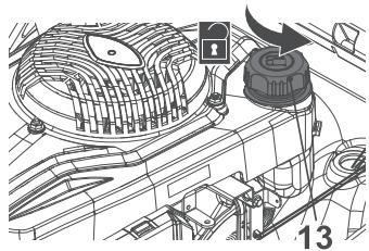 TITAN Tondeuse thermique tractée - Carburant - 3