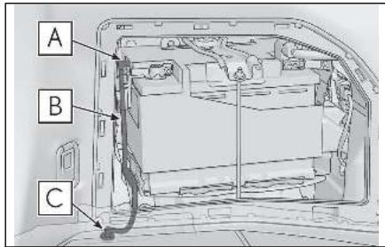 LEXUS LM AW10 Phase 2 (2023) - Remplacement de la batterie 12 volts - 1