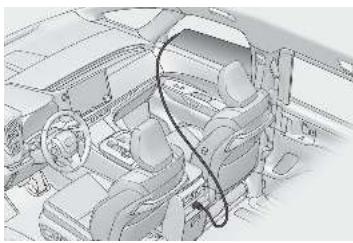 LEXUS LM AW10 Phase 2 (2023) - Utilisation de la prise électrique en position de stationnement ou à l'arrêt - 1
