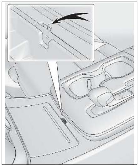 LEXUS LM AW10 Phase 2 (2023) - Encoches sur le boîtier de console (avant) - 1