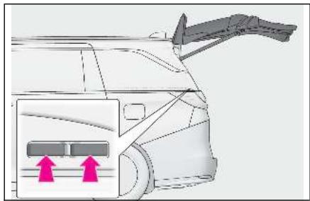 LEXUS LM AW10 Phase 2 (2023) - Réglage de la position ouverte de la porte de coffre électrique - 1