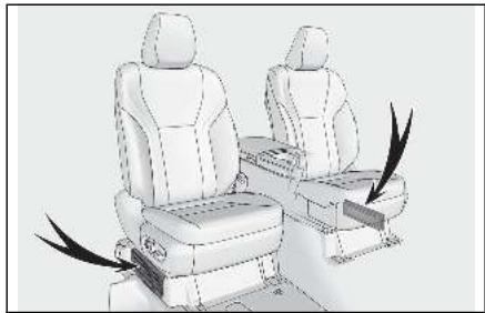 LEXUS LM AW10 Phase 2 (2023) - Bouches d'admission d'air de la batterie hybride (batterie de traction) - 1