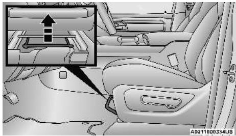 RAM 1500 Phase 2 (2024-2025) - Réglage manuel vers l'avant ou vers l'arrière des sièges avant - 1