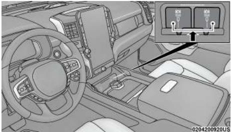 RAM 1500 Phase 2 (2024-2025) - CONSOLE DE CHARGEMENT SANS FIL - SELON L'ÉQUIPEMENT - 2