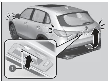Honda ZR-V (2022) - Utilisation du système d'accès sans clé - 2