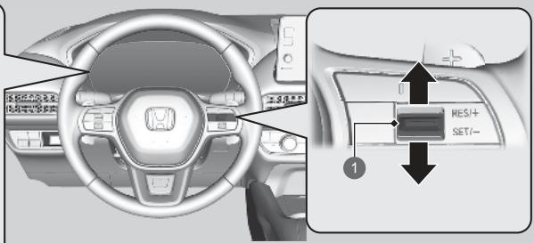 Honda ZR-V (2022) - Pour régler la vitesse du vehicule - 2
