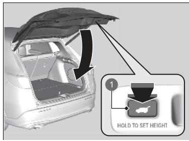 Honda ZR-V (2022) - Utilisation du bouton interieur du hayon - 1