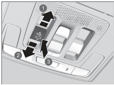 Honda ZR-V (2022) - Utilisation du commutateur de toit panoramicque - 1