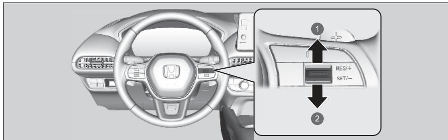 Honda ZR-V (2022) - Pour régler la limite de vitesse - 1