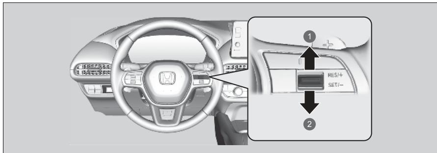 Honda ZR-V (2022) - Réglage de la vitesse du vehicule - 1
