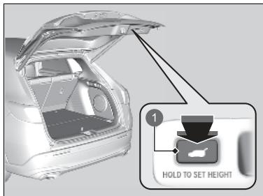 Honda ZR-V (2022) - Programmation de la position du hayon - 2