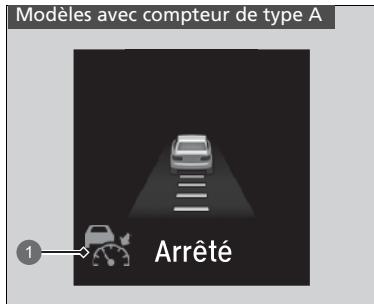 Honda ZR-V (2022) - Le vehicule détecté devant vous est dans le champ de détction de l'ACC avec maintien de distance de sécurité à basse vitesse et ralentit jusqu'à l'arrêt - 1